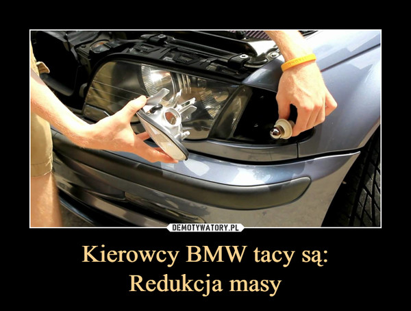 Kierowcy BMW tacy są:
Redukcja masy