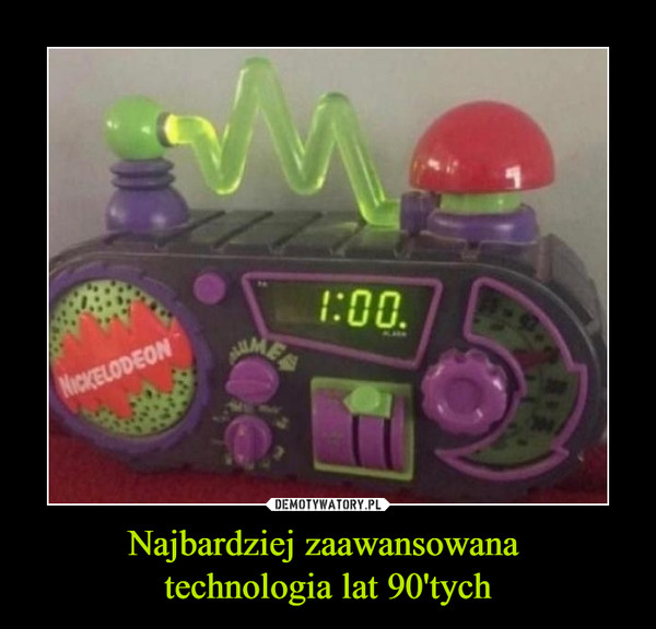Najbardziej zaawansowana technologia lat 90'tych –  