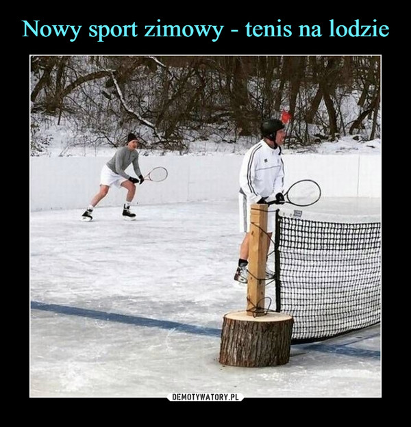 Nowy sport zimowy - tenis na lodzie