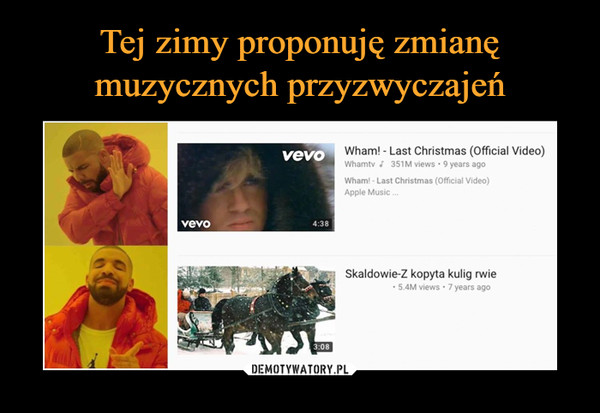  –  Wham! - Last Christmas (Official Video) Whamty ; 351M views • 9 years ago Wham! - Last Christmas (Official Video) Apple Music .. Skaldowie-Z kopyta kulig rwie • 5.4M views • 7 years ago