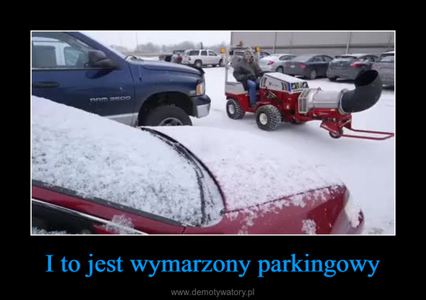 I to jest wymarzony parkingowy –  