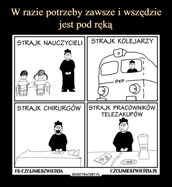  –  STRAJK NAUCZYCIELI 	STRAJK KOLEJARZY 	STRAJK CHIRURGÓW 	STRAJK PRACOWNIKÓW 	TELEZAKUPÓW 	FB:CZCIJNIEDZWIEDZIA 	CZCIJNIEDZWIEDZIA.PL