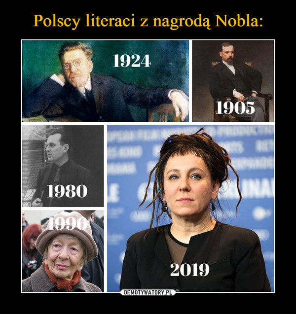 Polscy literaci z nagrodą Nobla: