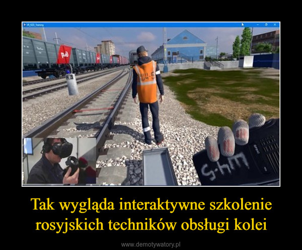 Tak wygląda interaktywne szkolenie rosyjskich techników obsługi kolei –  