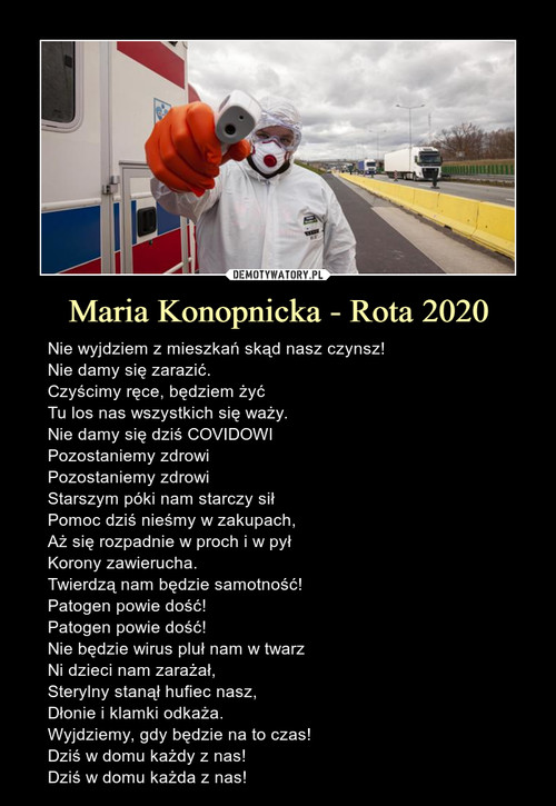 Maria Konopnicka - Rota 2020
