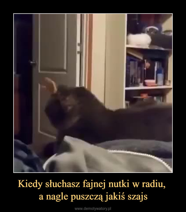 Kiedy słuchasz fajnej nutki w radiu, a nagle puszczą jakiś szajs –  