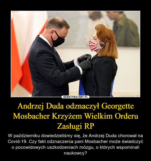 Andrzej Duda odznaczył Georgette Mosbacher Krzyżem Wielkim Orderu Zasługi RP