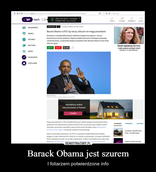 Barack Obama jest szurem – I foliarzem potwierdzone info 