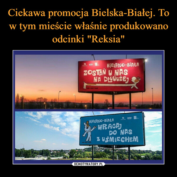 Ciekawa promocja Bielska-Białej. To w tym mieście właśnie produkowano odcinki "Reksia"