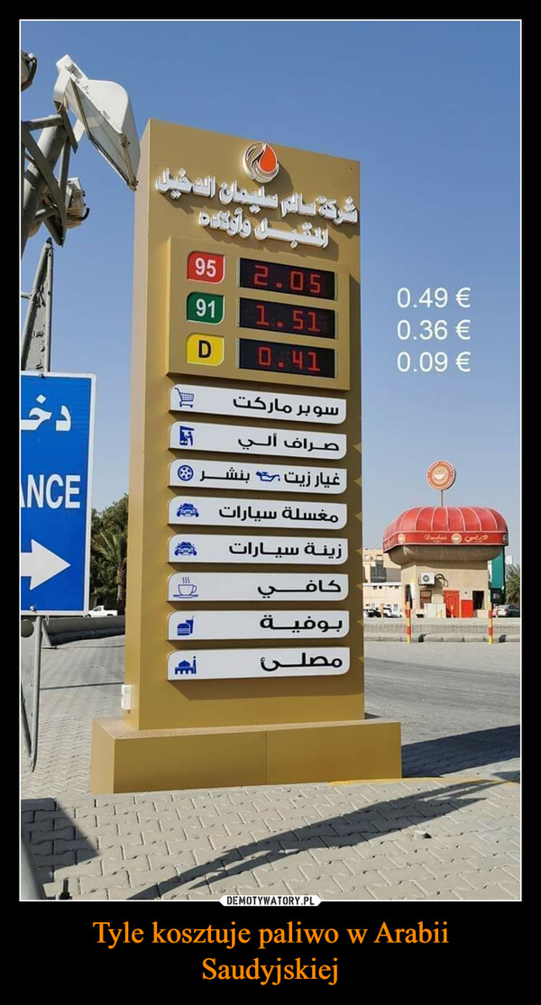 Tyle kosztuje paliwo w Arabii Saudyjskiej –  