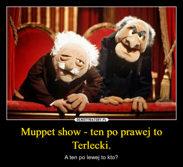 Muppet show - ten po prawej to Terlecki.