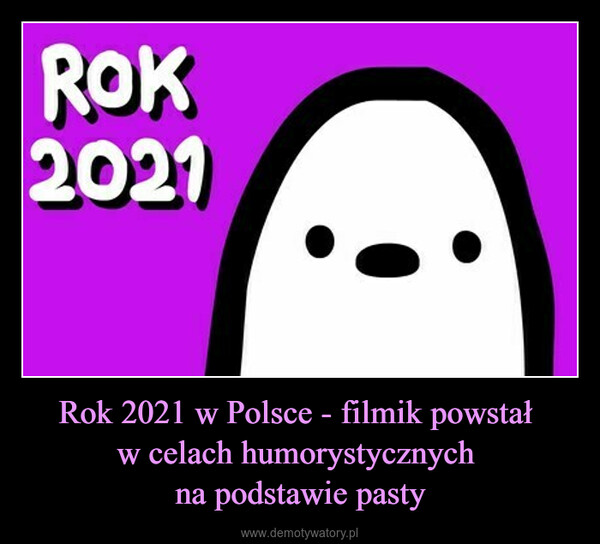 Rok 2021 w Polsce - filmik powstał w celach humorystycznych na podstawie pasty –  