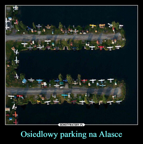 Osiedlowy parking na Alasce