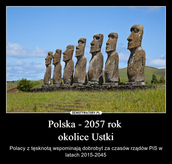 Polska - 2057 rok okolice Ustki – Polacy z tęsknotą wspominają dobrobyt za czasów rządów PiS w latach 2015-2045 