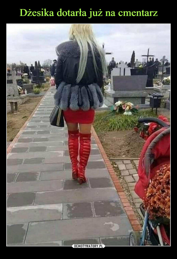 Dżesika dotarła już na cmentarz