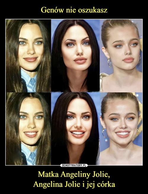 Genów nie oszukasz Matka Angeliny Jolie,
Angelina Jolie i jej córka