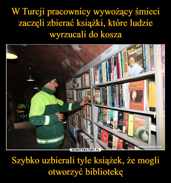 Szybko uzbierali tyle książek, że mogli otworzyć bibliotekę –  