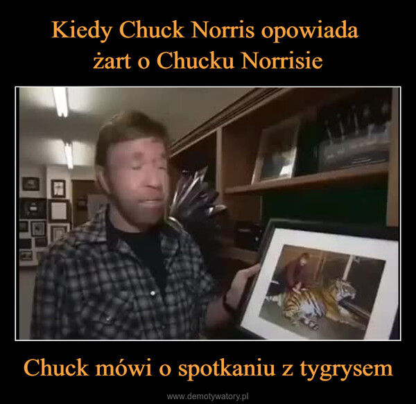 Chuck mówi o spotkaniu z tygrysem –  D