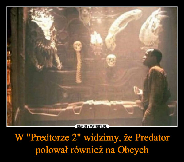 W "Predtorze 2" widzimy, że Predator polował również na Obcych –  That moment in Predator 2 we all went, wait is that...?