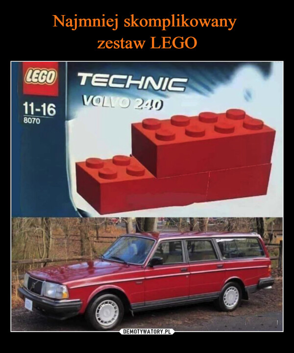  –  LEGO TECHNICVOLVO 24011-168070