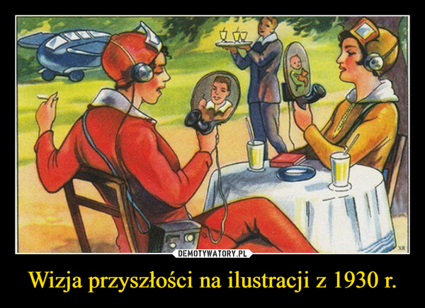 Wizja przyszłości na ilustracji z 1930 r. –  XR