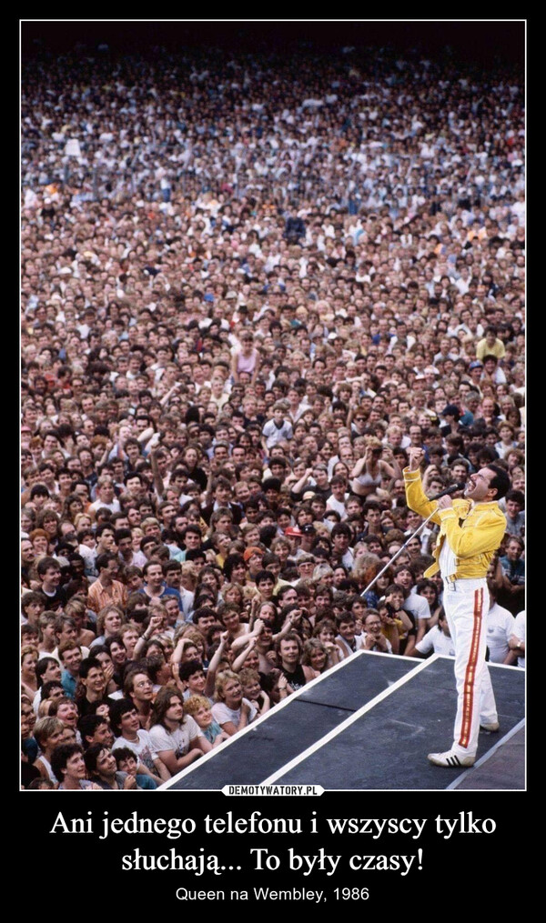 Ani jednego telefonu i wszyscy tylko słuchają... To były czasy! – Queen na Wembley, 1986 